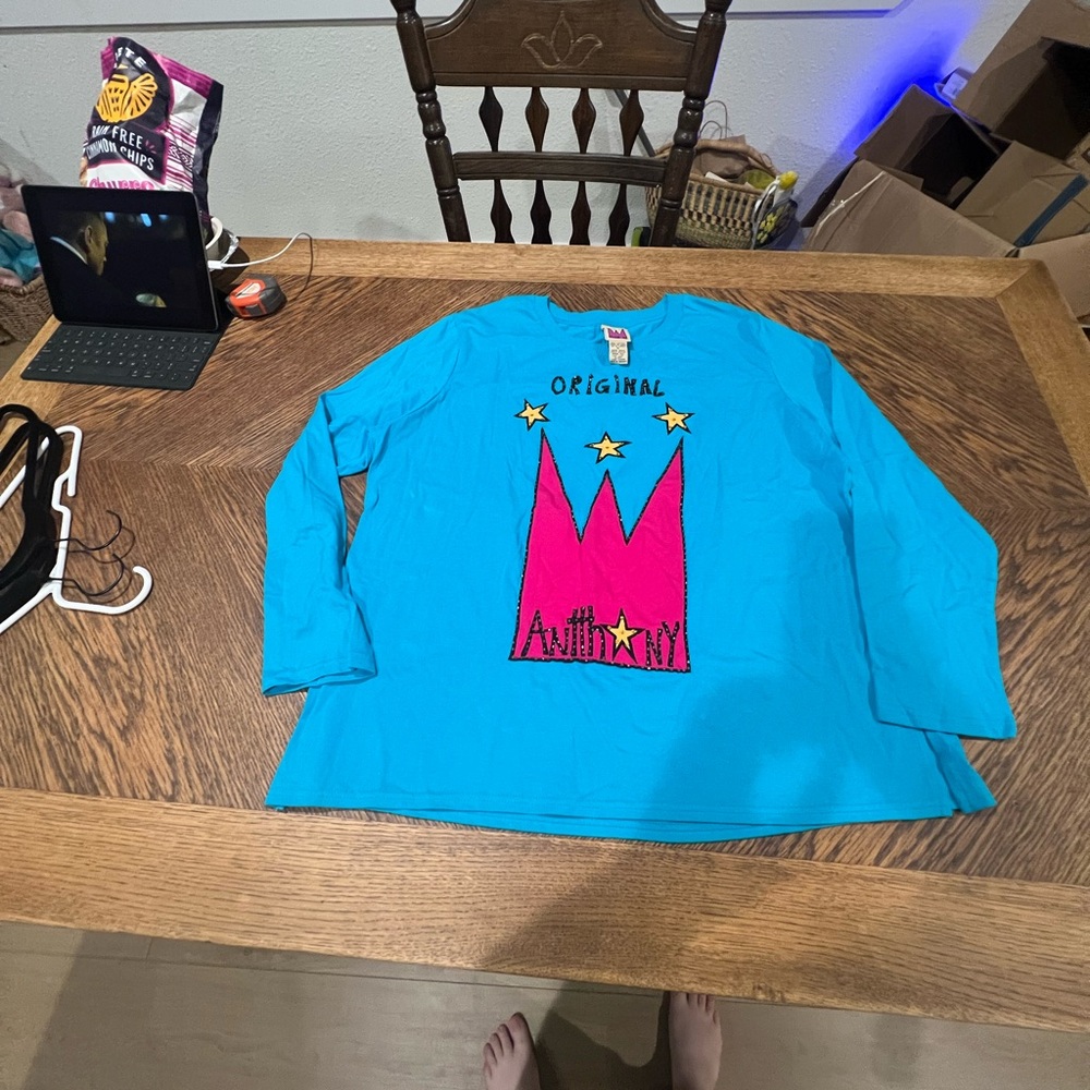 ✨ Original Anthony™ Beaded Long Sleeve Tops – Bundle of 2 (Size 1X)